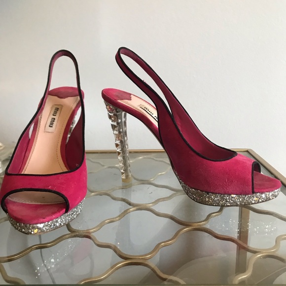 Miu miu swarovski crystal heels - Picture 3 of 7